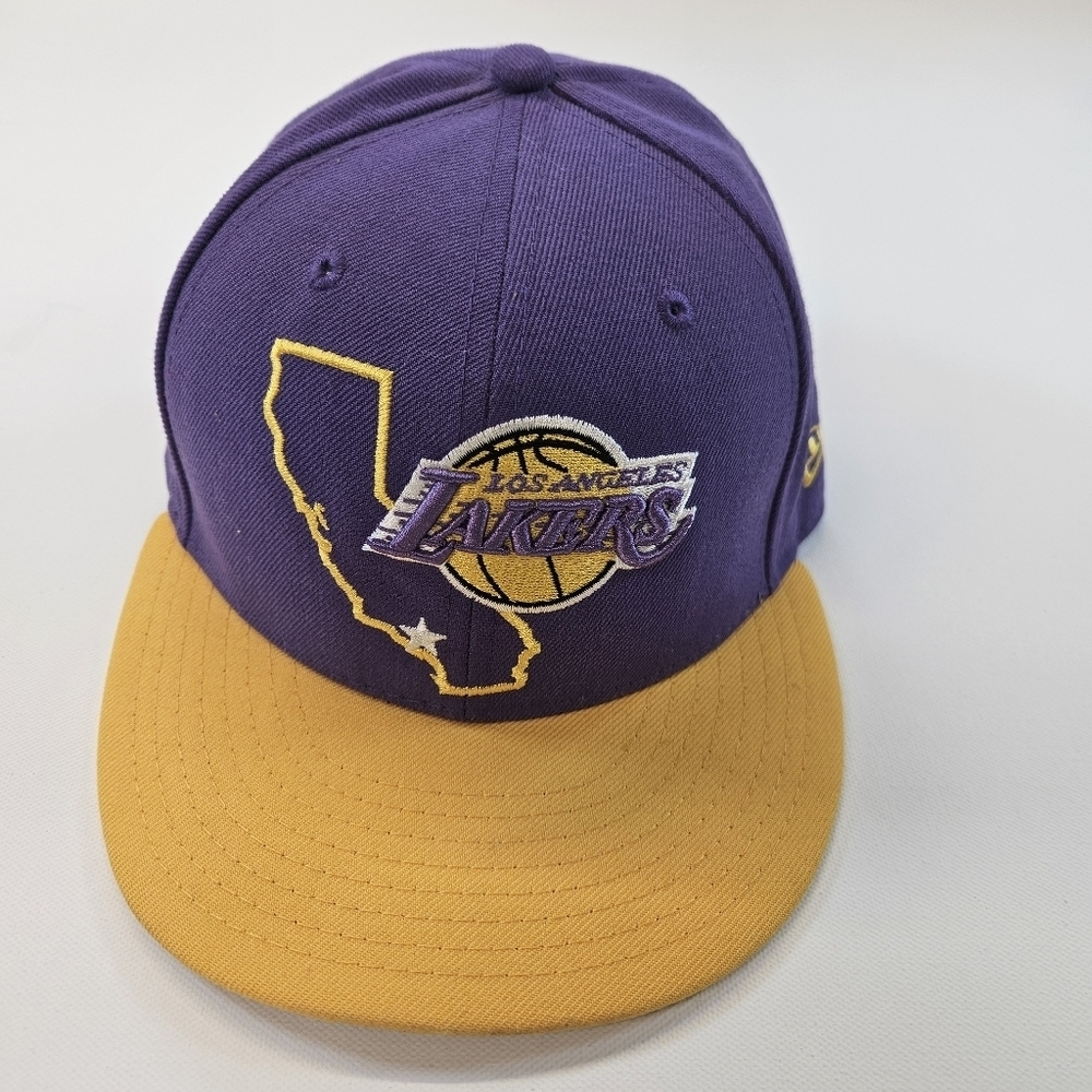 New Era 59Fifty NBA Los Angeles Lakers Fitted Hat Size 7 1/4 🔥Kobe 8 24